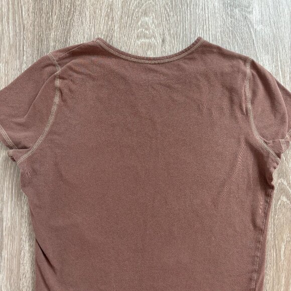 Hollister Must-Have Collection Brown Baby Tee Size Large - Picture 5 of 9